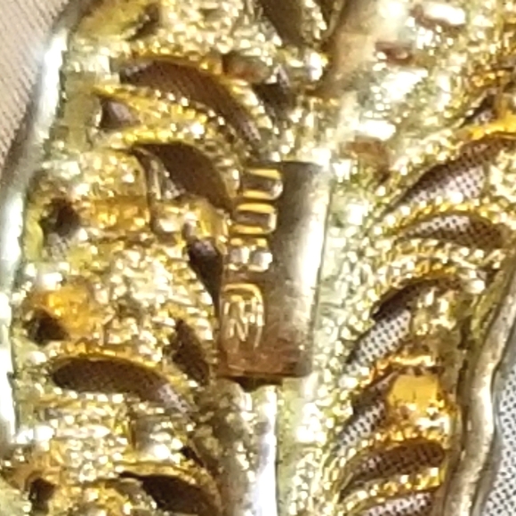 Art Deco Cannetille 800 Sterling Marcasite Feather Brooch - Picture 6 of 7